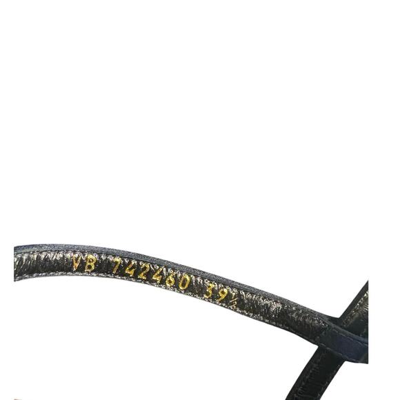 Saint Laurent NIB Cassandra Flat Sandals in Patriot Navy Size 39.5 - Picture 4 of 13